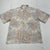 John Elliott Camp Shirt White Floral Short Sleeve Button Up Mens Large $298