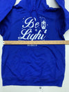 Custom Graphic Blue “be The Light” Pullover Sweater Adult Size Small