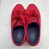 Polo Ralph Lauren Sayer Red Canvas Sneakers Mens Size 10