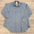 Craig Taylor Long Sleeve Blue Dress Shirt Fleece Feel Men Size L NEW Made In USA