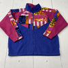 Vintage Prince Tennis Blue Zip Up Fleece Jacket Adult Size Medium