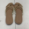 Old Navy Gold Faux Leather Strappy Knotted Sandals Women’s Size 11 New