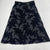 Escada Margaretha ley Black Velvet Embossed Skirt Women’s Size 42