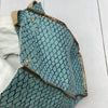 Steve Madden Blue Gold Mermaid Scale Tote Bag