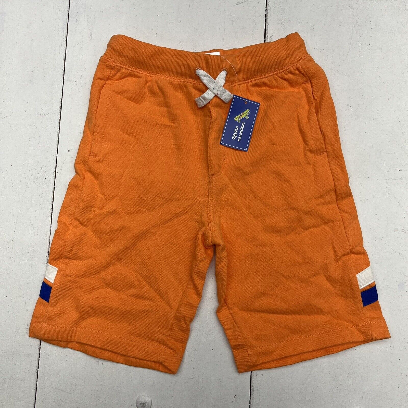 Gymboree Sun Glow Orange Sweat Shorts Boys Size 7 NEW