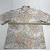 John Elliott Camp Shirt White Floral Short Sleeve Button Up Mens Large $298
