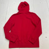Tommy Hilfiger Red Embroidered Cozy Hooded Jacket Women’s Size Large