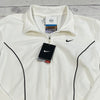 Nike Dry Fit White Zip Up Athletic Tennis Jacket Women Size XL NEW