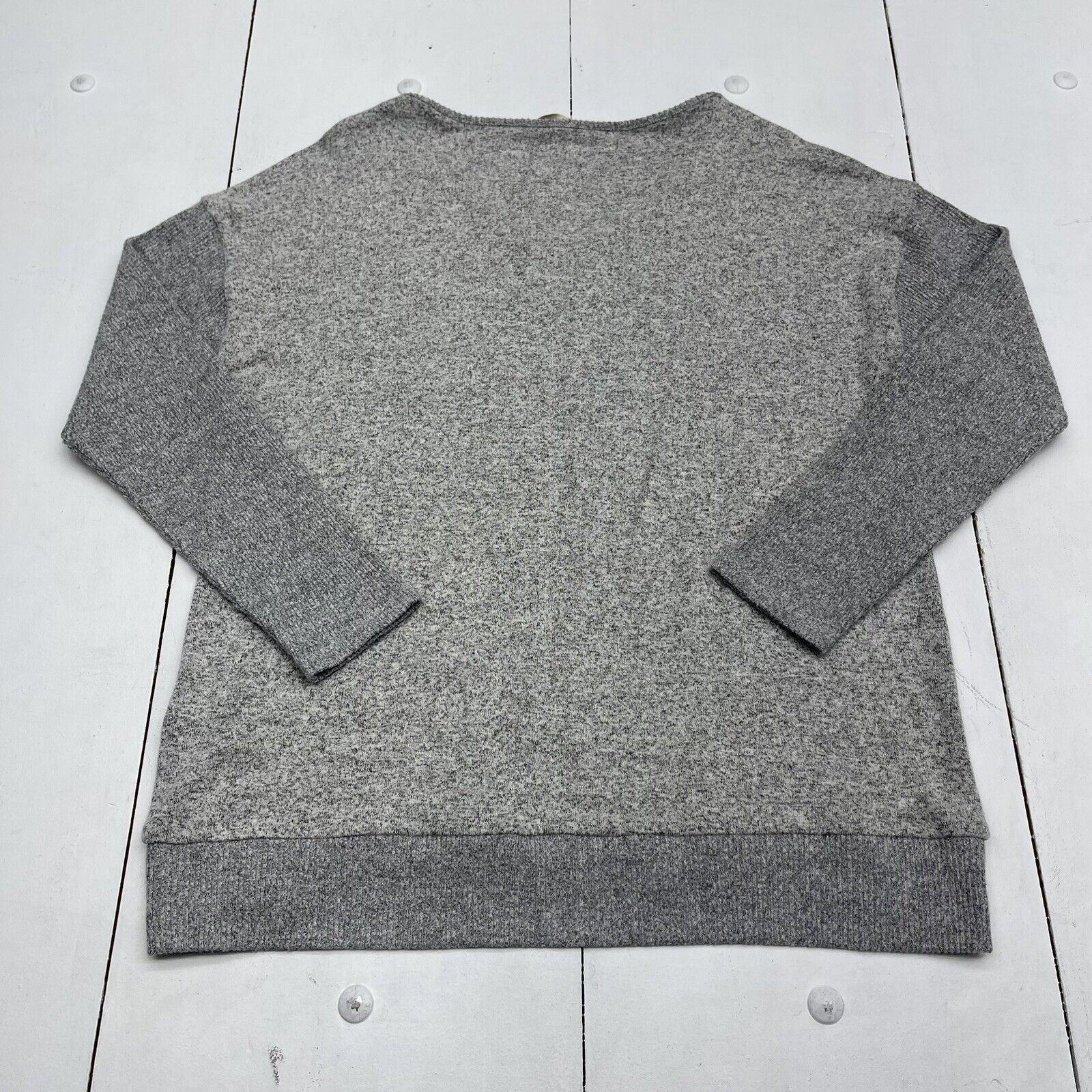 Soft Surroundings Heather Grey Long Sleeve Sweater Women's Size