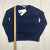 525 Navy Blue Splatter Sweater Women’s XS New