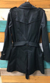 TALBOTS Black Mid Length Jacket Women Size 6