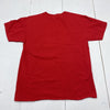 Christmas Graphic Print Red Short Sleeve T-Shirt Mens Size Large