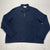 Marks & Spencer Autograph Supima Cotton Navy Blue 1/4 Zip Pick Sweater Mens XL