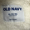 Old Navy Light Gray Sherpa Coat Girls Size XL (14-16) NEW