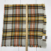 Altard State Womens Yellow Multicolor Plaid Scarf One Size
