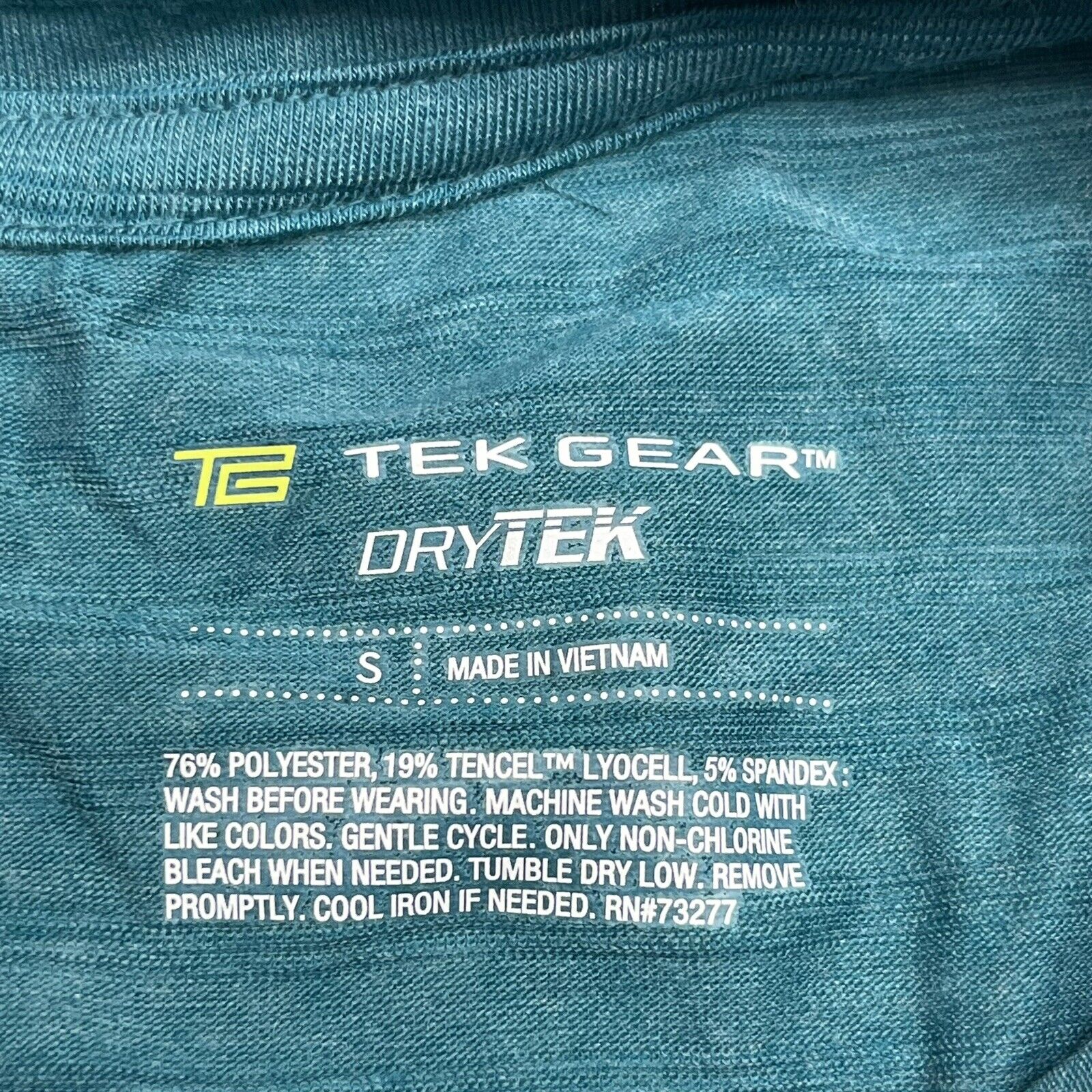 Tek Gear Turquoise Short Sleeve Dry Tek Shirt Men's Size Small NEW