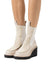 Rag & Bone Sloane Suede & Leather Chelsea Boots Beige Wedge Women Size 40/US 10