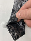 Neiman Marcus Mens Black Paisley Print Tie