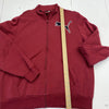 Puma Full Zip Sweatshirt Jacket Red Mens Size XLarge