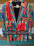 VTG Carole Little Multi Color Peplum Jacket Blazer Art To Wear Women’s Size 4*