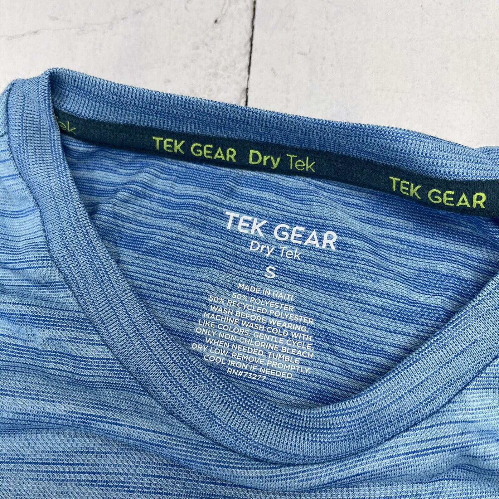 Tek Gear Blue Dry Tek Short Sleeve Mens Size Small New - beyond exchange