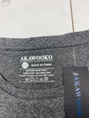Alawooko Mens Grey Athletic Short Sleeve Shirt Size 2XL