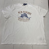Polo Ralph Lauren NEW BEDFORD White T Shirt LIMITED EDITION Mens Size XXLARGE
