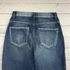 Express Vintage Frayed Ankle Extreme High Rise Blue Jeans Women’s Size 4 *