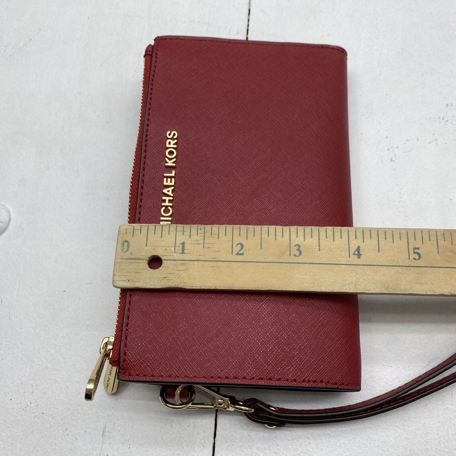 Michael Kors Jet Set Travel Large Phone Case Wristlet Wallet MK