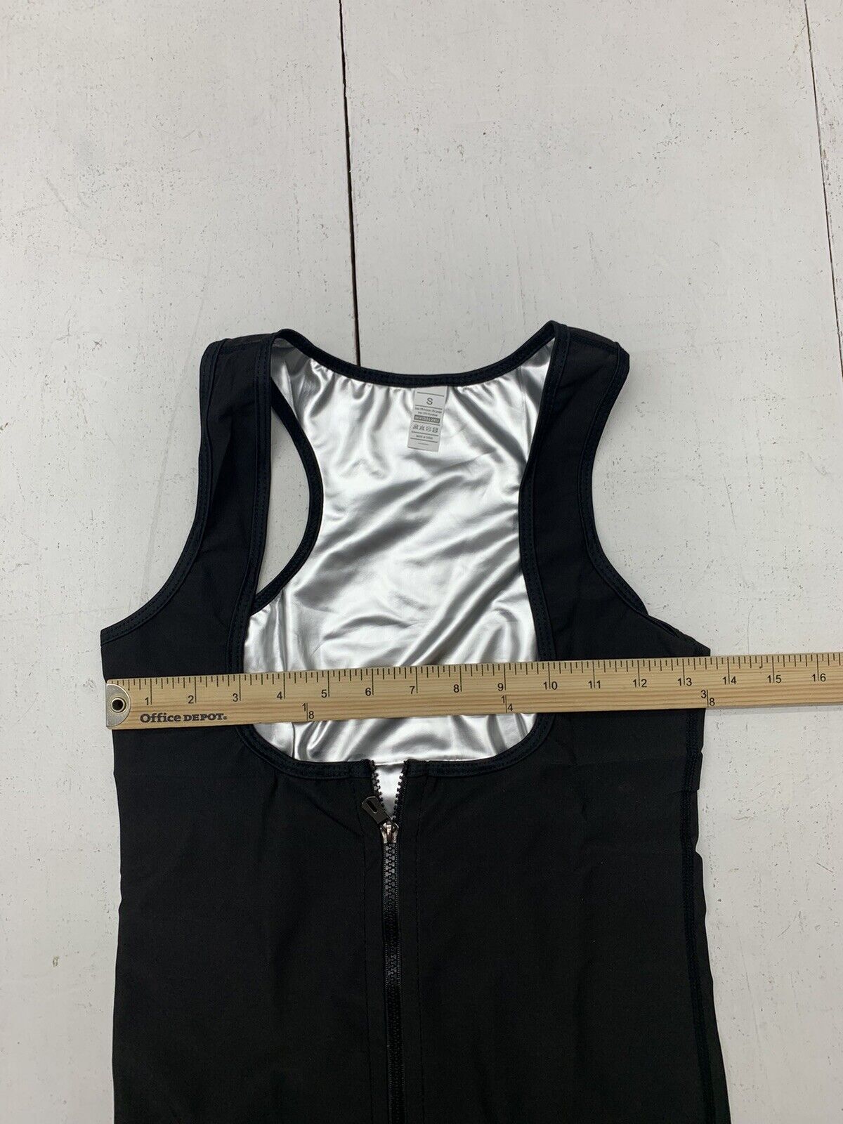 Womens Black Suana Tank Workout Shirt Size Small - beyond exchange