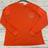 Southern Marsh Orange Long Sleeve Activewear Shirt Dry Fit Men Size L *