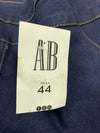 AB Womens Side Button Denim Skirt Size 44 Tall