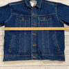 Vintage Wrangler Blue Denim Button Up Long Sleeve Jean Jacket Men Size L