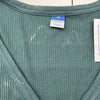 Old Navy Green Fitted Long Sleeve Rib-Knit Henley Top Women’s Size XS NEW