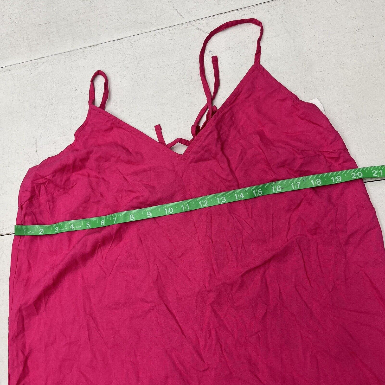 Old Navy Pink Tie-Back Maxi Slip Dress Womens Size Large NEW
