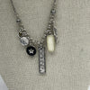 Lucky Brand Silver Charm Necklace Long