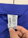 Clique Mens Blue Short Sleeve Polo Size Large