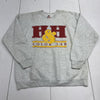 Vintage Fruit Of The Loom Grey H&amp;H Color Lab Crewneck Sweater Size XL