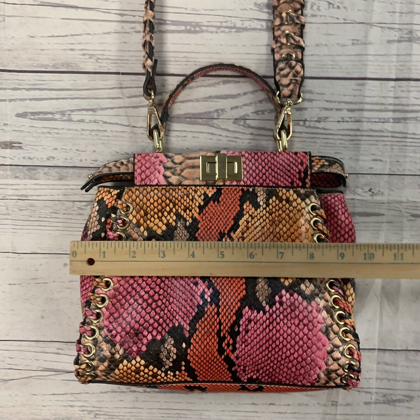 Buy Trendy Chain Strap Crossbody Bag For Women - Luxurious Snakeskin-Print  Leather Shoulder Pursel Ladies Evening Handbag Satchel, Khaki at Amazon.in
