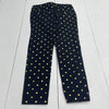 Old Navy Pixie Black Gold Polka Dot Ankle Skinny Pants Women’s Size 6