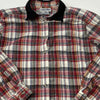 Vintage Cabin Creek Red Plaid Flannel Long Sleeve Shirt Women Size 16 Back Print