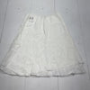 Eileen Fisher White Linen Eyelet Trim Skirt Women’s Medium New