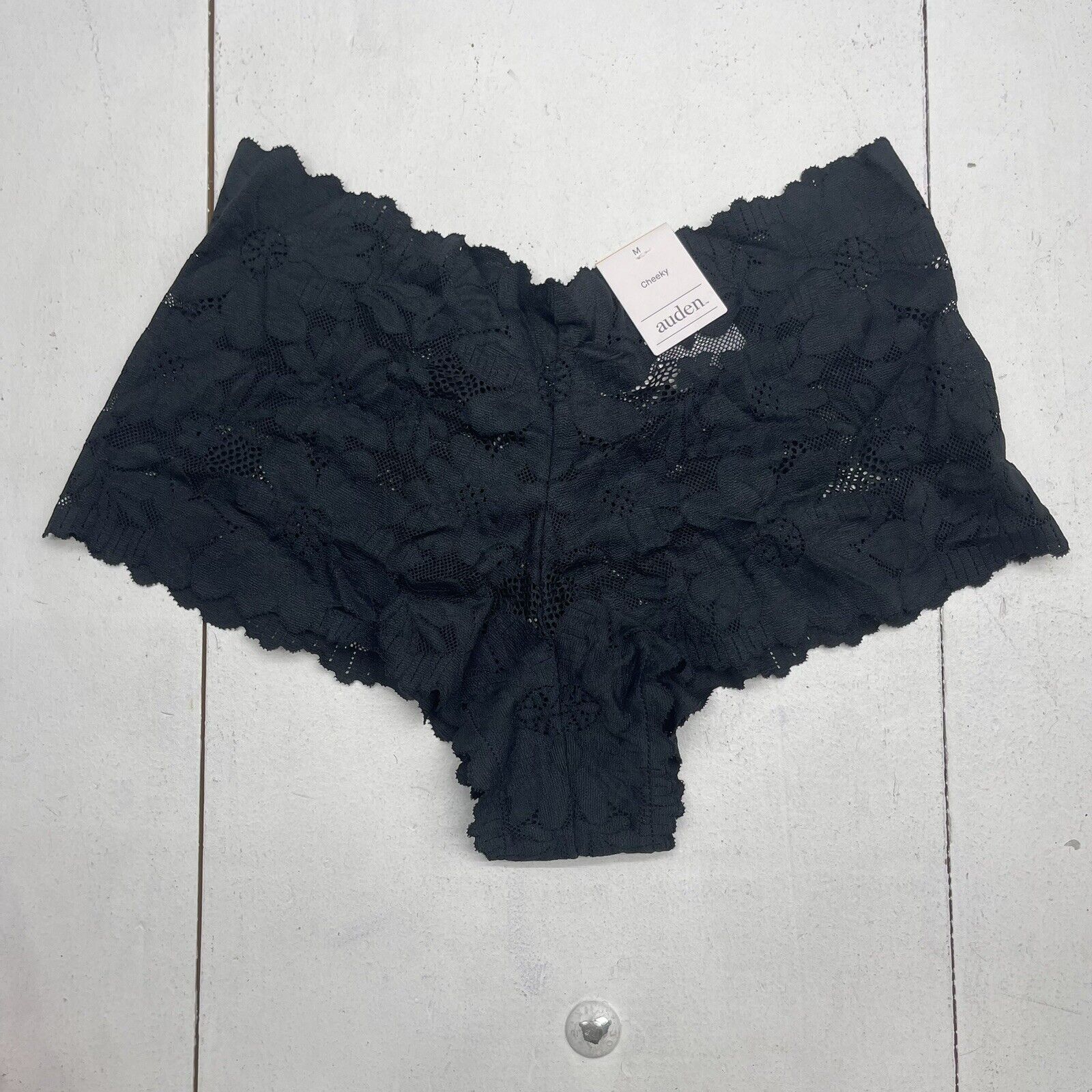 Auden Black Lace Cheeky Underwear Women's Size Medium New - beyond exchange