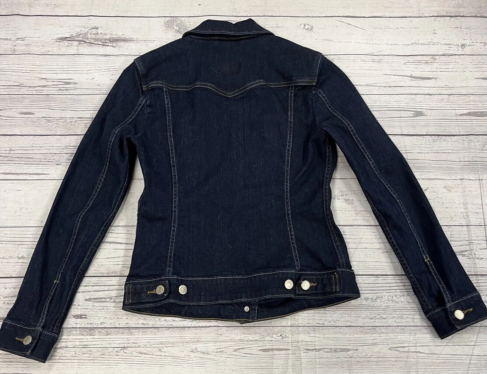 Sonoma Denim Jacket Women Small Blue Button Up Long Sleeve Pockets Jean  Jacket | eBay