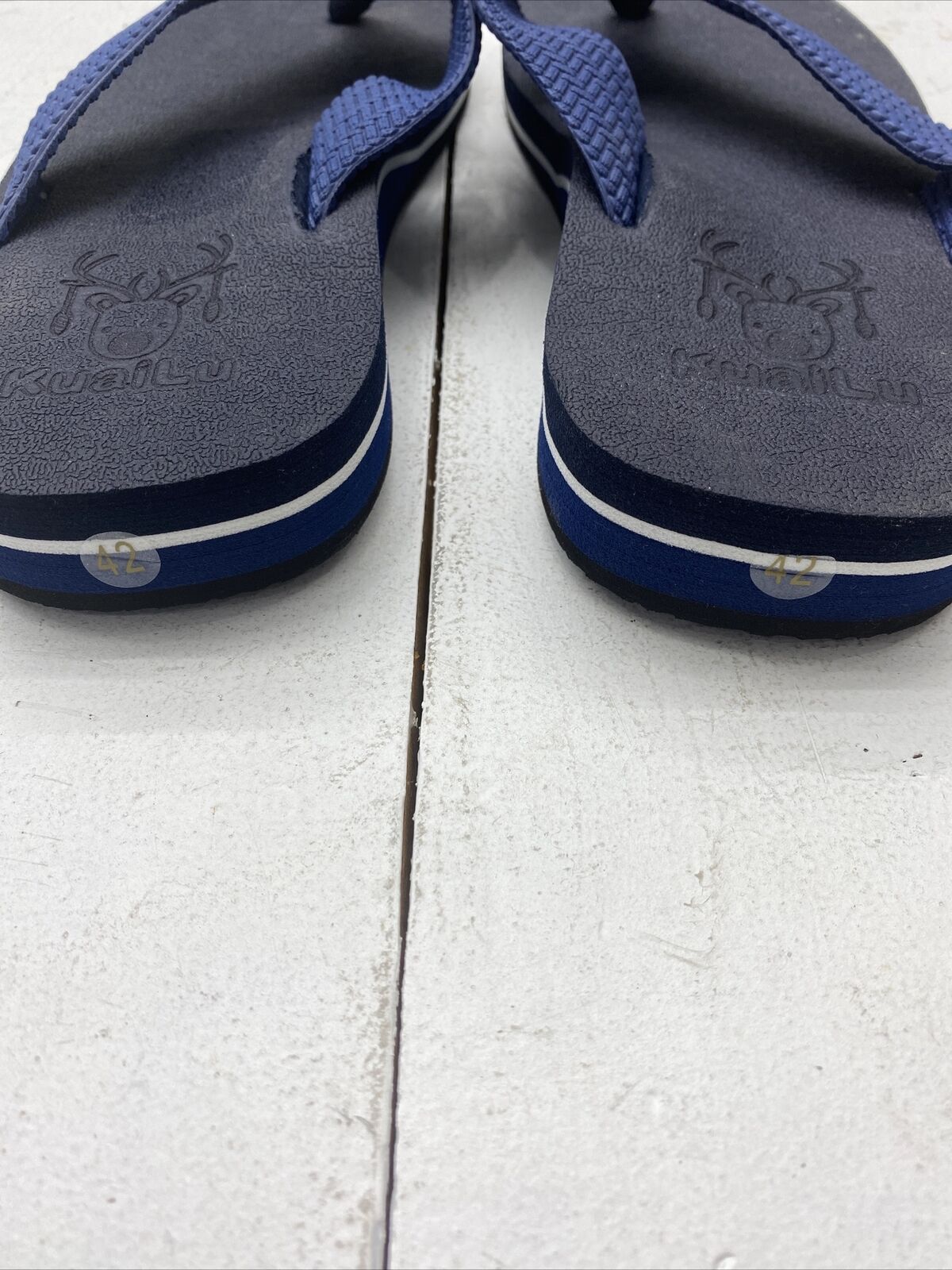 KuaiLu Navy Blue Yoga Mat Flip-Flops Men's EU Size 42 US Size 9