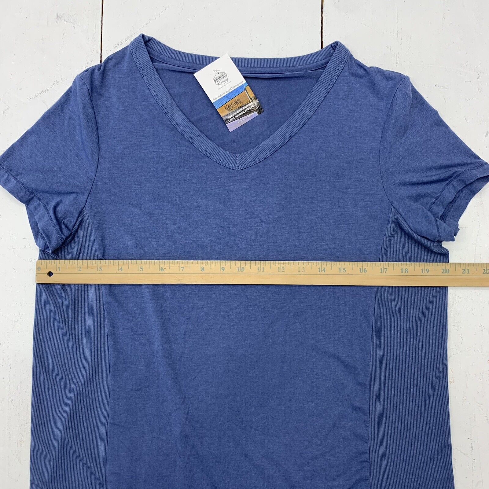 Tangerine Womens Blue Athletic Short Sleeve Size Medium - beyond exchange