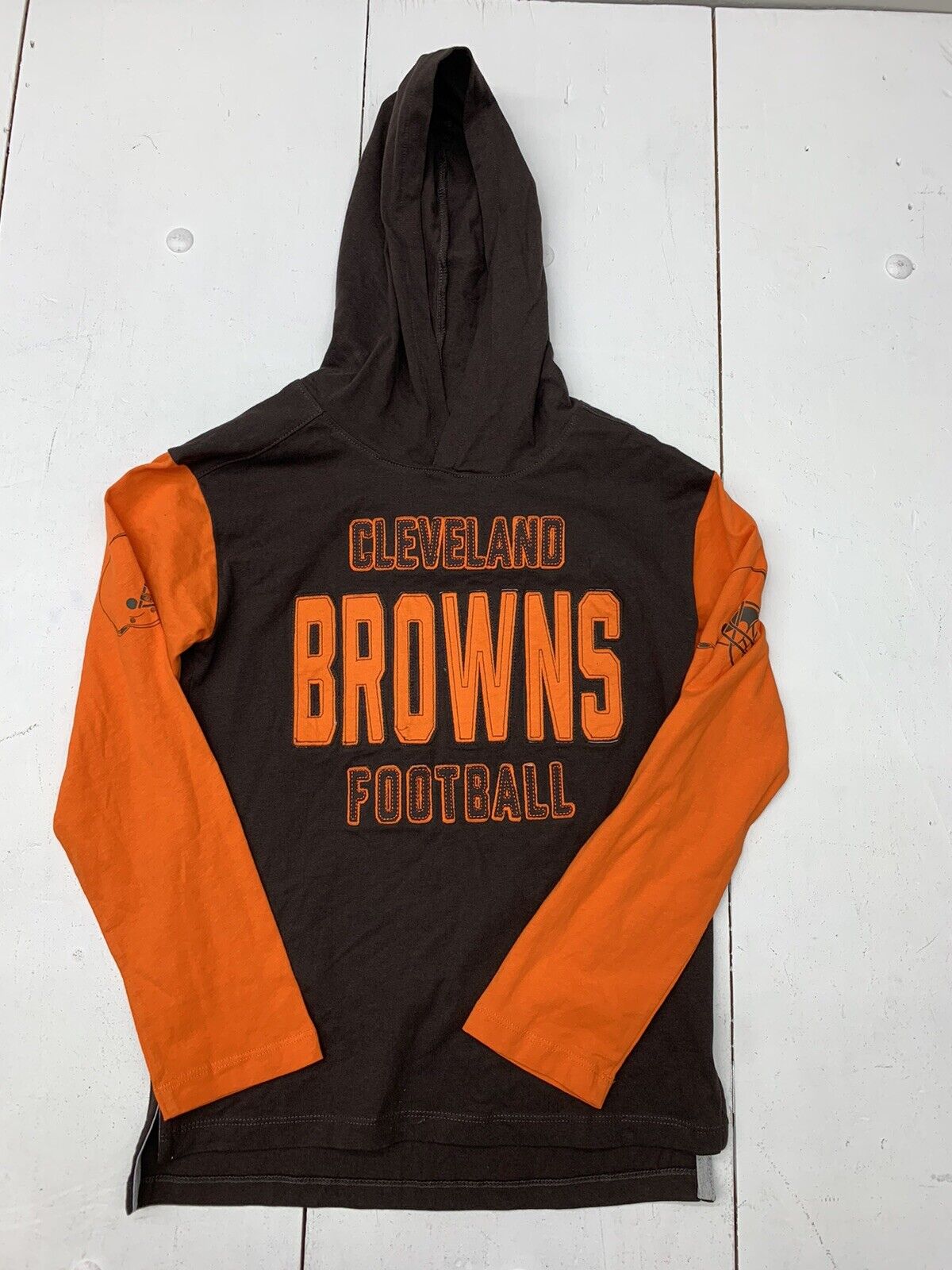 NFL Boys Cleveland Browns Pullover Hoodie Size Small