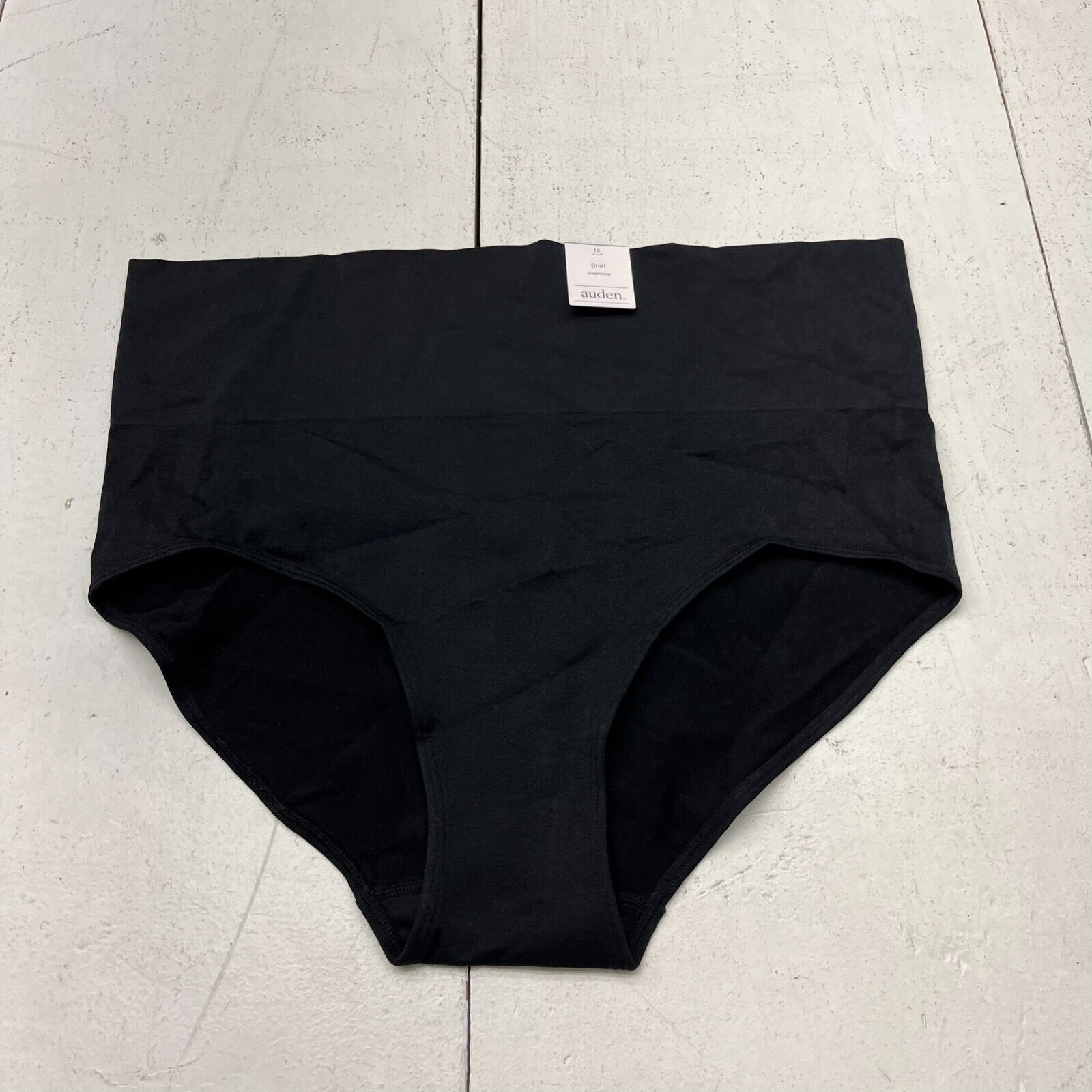 Auden Black Seamless Brief Underwear Women's Size 1X NEW