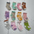 12 Pack Animal Printed Ankle Socks Youth Girls Size 1-3 New