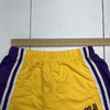 Shein Yellow And Purple Athletic Shorts Womens Size Small W/ “Yes” Embroidery